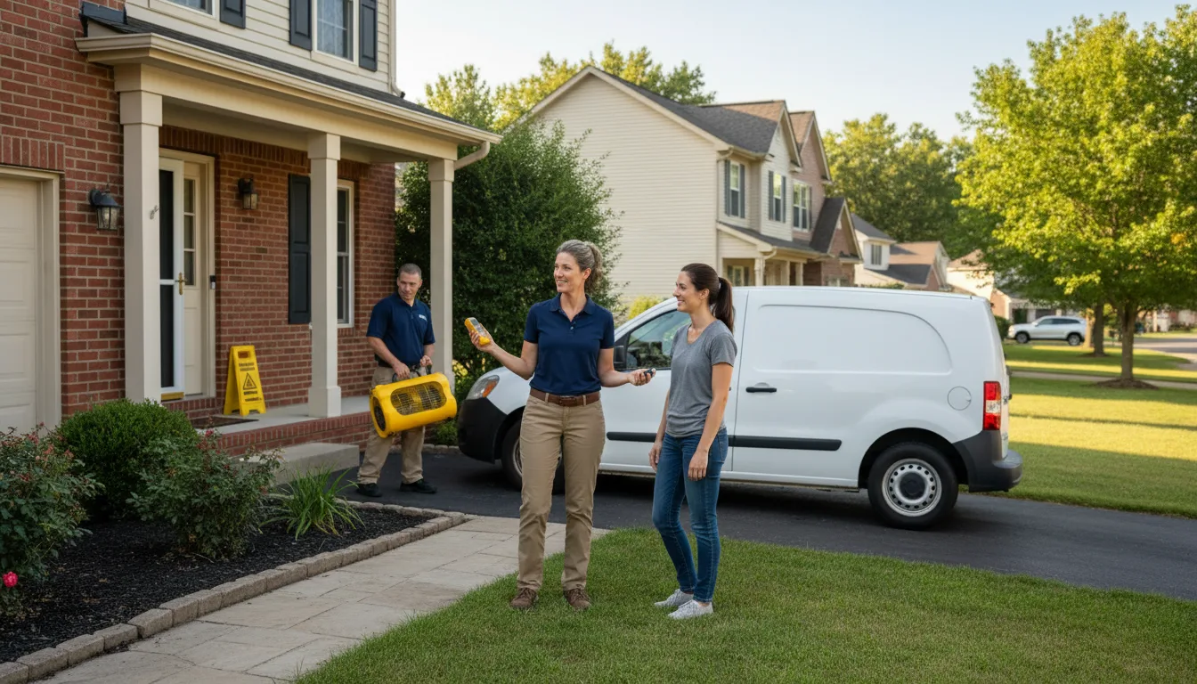 Residential water damage restoration in Dover, ID